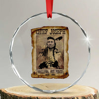Chief Joseph Crystal Glass Ornament Wallowa Nez Perce Native American Leader History TS10