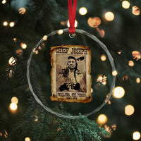 Chief Joseph Crystal Glass Ornament Wallowa Nez Perce Native American Leader History TS10