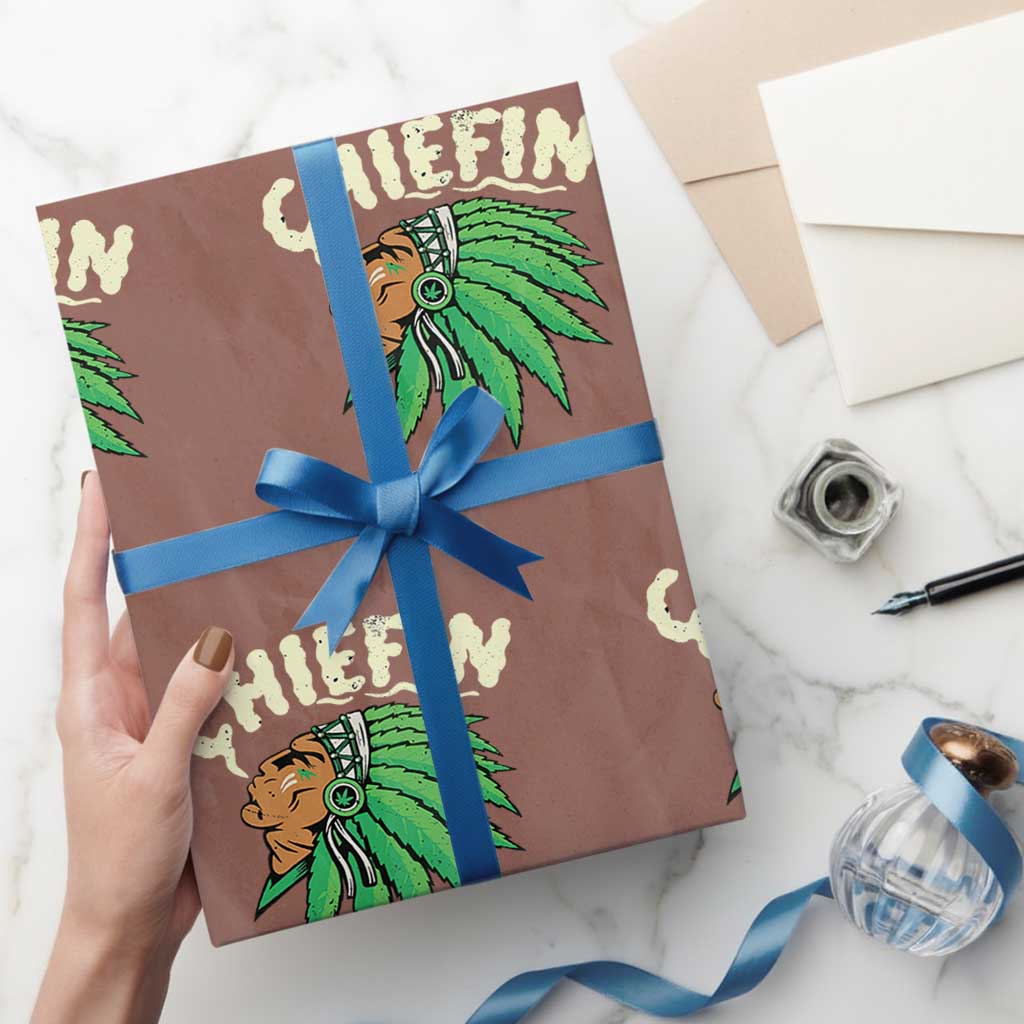 Chiefin Weed Smoking Wrapping Paper Roll Funny 420 Cannabis Pot THC Smoker - Wonder Print Shop