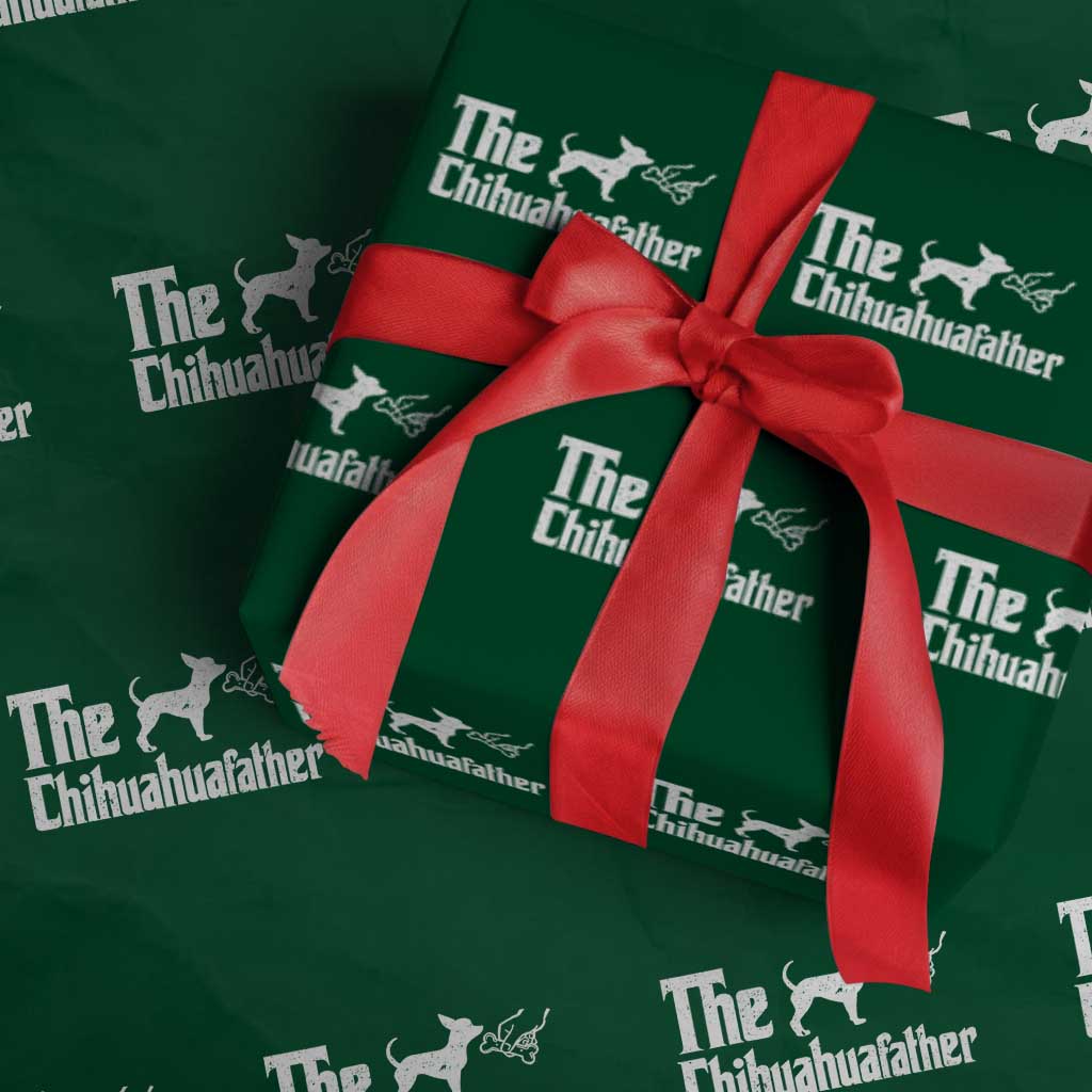 Chihuahua Dad Wrapping Paper Roll Fathers Day Gifts For Dog Lovers