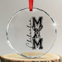 Chihuahua Mom Gift Crystal Glass Ornament Mothers Day Dog Lover