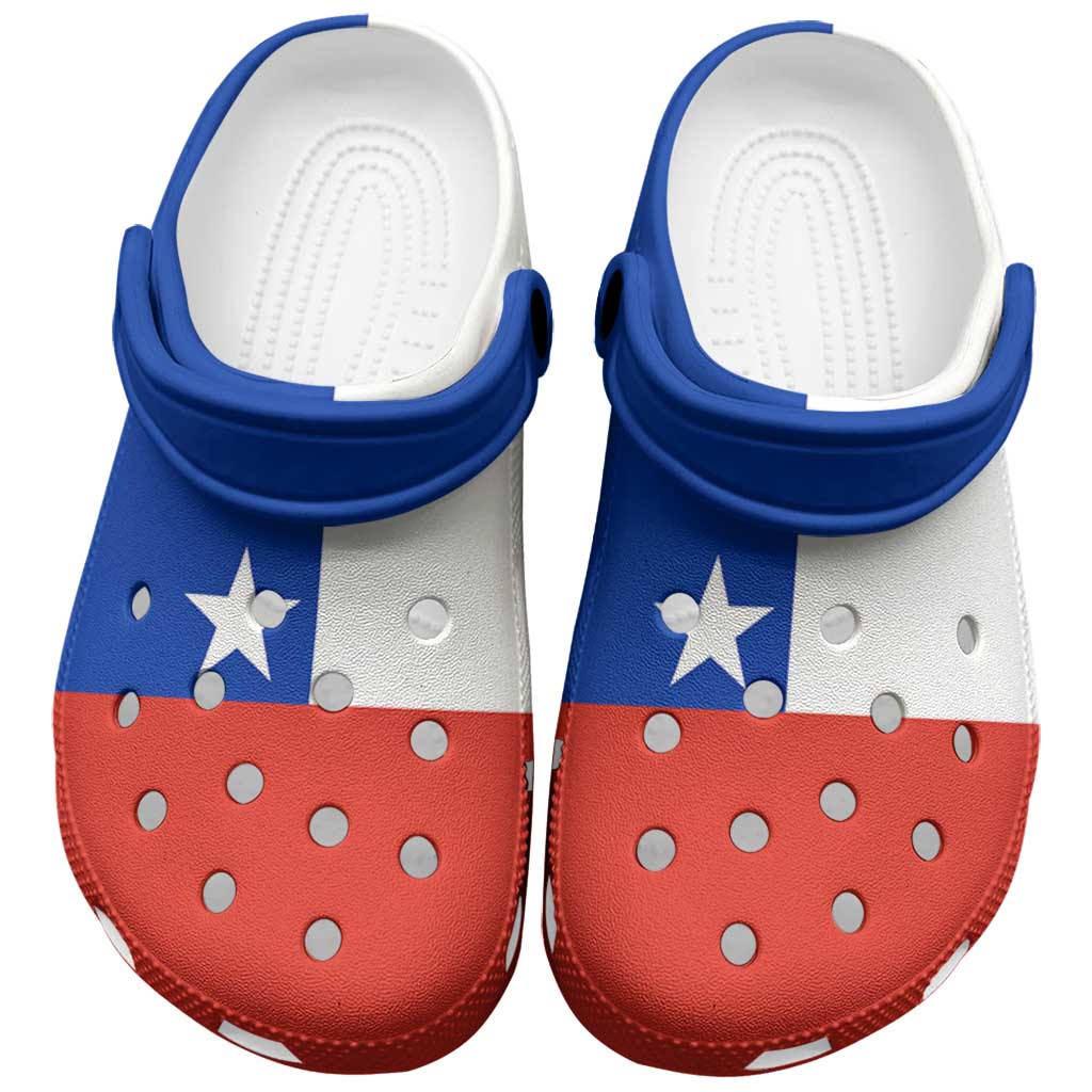 Chile Clogs Shoes Heritage Palette Flag-Inspired - Wonder Print Shop