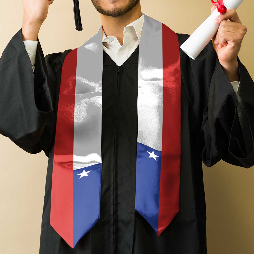 Chile Graduation Stole Flag Style