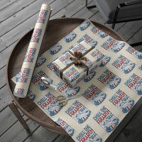 Chill The Fourth Out Wrapping Paper Roll Funny Alligator 4th Of July