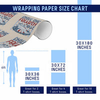 Chill The Fourth Out Wrapping Paper Roll Funny Alligator 4th Of July