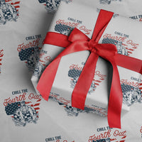 Chill The Fourth Out Wrapping Paper Roll Funny FDT 4th of July