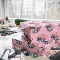 Chill The Fourth Out Wrapping Paper Roll Funny Statue of Liberty 4th of July