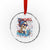 Chill the Fourth Out Skeleton Crystal Glass Ornament Funny Patriotic 4th of July Fireworks Party - Wonder Print Shop