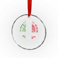 Chinga La Migra Crystal Glass Ornament Immigration Rights Anti Fascism Protest - Wonder Print Shop