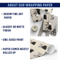 Chinga La Migra Wrapping Paper Roll Funny Cat Immigration Support