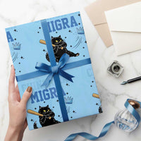 Chinga La Migra Wrapping Paper Roll Funny Protest Cat Minneapolis Support Gift