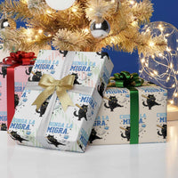Chinga La Migra Wrapping Paper Roll Funny Protest Cat Minneapolis Support Gift