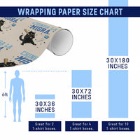 Chinga La Migra Wrapping Paper Roll Funny Protest Cat Minneapolis Support Gift