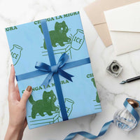 Chinga la Migra Wrapping Paper Roll Funny Subtle FDT Cat Meme - Wonder Print Shop