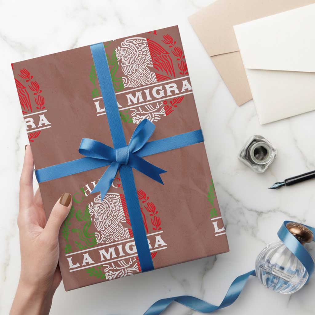 Chinga La Migra Wrapping Paper Roll Immigration Rights Anti Fascism Protest - Wonder Print Shop