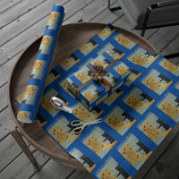 Chinga la Migra Wrapping Paper Roll Subtle FDT Black Cat Meme Van Gogh Art - Wonder Print Shop