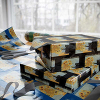 Chinga la Migra Wrapping Paper Roll Subtle FDT Black Cat Meme Van Gogh Art - Wonder Print Shop