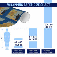 Chinga la Migra Wrapping Paper Roll Subtle FDT Black Cat Meme Van Gogh Art - Wonder Print Shop