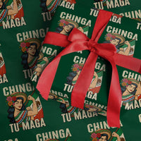 Chinga Tu Maga Protest Wrapping Paper Roll Funny Mexican Women - Wonder Print Shop