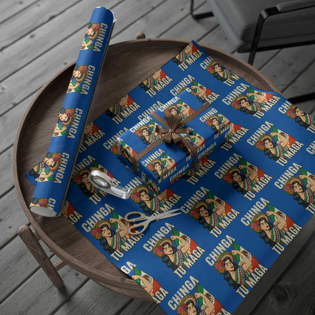 Chinga Tu Maga Protest Wrapping Paper Roll Funny Mexican Women - Wonder Print Shop