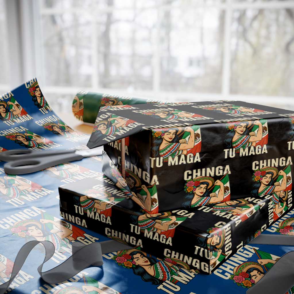 Chinga Tu Maga Protest Wrapping Paper Roll Funny Mexican Women - Wonder Print Shop