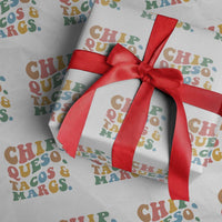 Chips Queso Tacos & Margs Wrapping Paper Roll Cinco De Mayo Mexican Food Margarita Lover