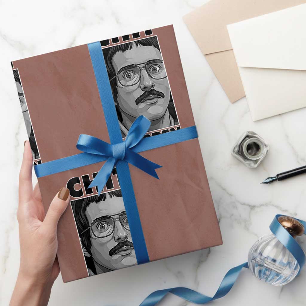 Chit Happens Meme Wrapping Paper Roll Funny Weird Guy Meme Unhinged Humor Energy - Wonder Print Shop