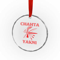 Choctaw Nation Chahta Yakni Native American Crystal Glass Ornament
