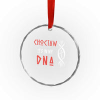 Choctaw Native American DNA Roots Indian Pride Crystal Glass Ornament