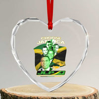 Choose Jamaica JLP Supporter Heart Crystal Glass Ornament Patriotic Leaders Jamaica Jamaica Labor Party Politics - Wonder Print Shop