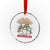 Chrismas Snowman Crystal Glass Ornament Chillin' With My Snowmies Retro Xmas Vibe - Wonder Print Shop