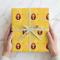Christ He is Risen Wrapping Paper Roll Khristos Voskress Russian Orthodox Easter Red Eggs