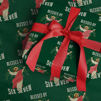Christian 67 Meme Wrapping Paper Roll Blesses By Six Seven Funny - Wonder Print Shop