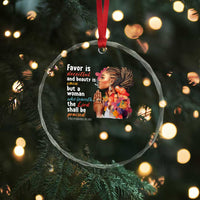 Christian African American Crystal Glass Ornament Favor Is Deceitful And Beauty Is Vain - Wonder Print Shop