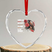 Christian African American Heart Crystal Glass Ornament Who Can Find A Virtuous Woman - Wonder Print Shop