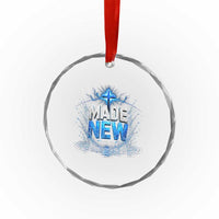 Christian Baptism Crystal Glass Ornament Made Water Bible Verse Baptized