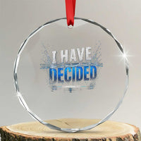 Christian Baptism Crystal Glass Ornament New Believer Water Immersion Baptized I Have Decided