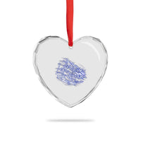 Christian Baptism Heart Crystal Glass Ornament Left It In The Water Matthew 28 19