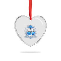 Christian Baptism Heart Crystal Glass Ornament Made Water Bible Verse Baptized