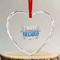 Christian Baptism Heart Crystal Glass Ornament New Believer Water Immersion Baptized I Have Decided