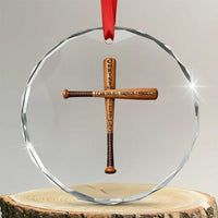 Christian Baseball Crystal Glass Ornament I Can Do All Things Through Christ Who Strengthens Me