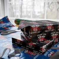 Christian Biker Wrapping Paper Roll Pray Up Before You Mount Up Faith - Wonder Print Shop
