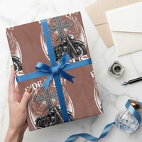 Christian Biker Wrapping Paper Roll Ride With Jesus Religious Faith Motorcycle Rider - Wonder Print Shop
