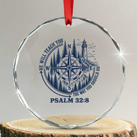 Christian Camping Crystal Glass Ornament He Will Teach You The Way You Should Go