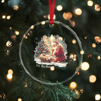 Christian Christmas Crystal Glass Ornament Jesus I Am The Reason Santa I Am The Season - Wonder Print Shop