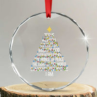 Christian Christmas Crystal Glass Ornament Jesus Wonderful Counselor Mighty God Xmas Tree - Wonder Print Shop