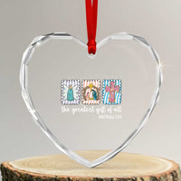 Christian Christmas Heart Crystal Glass Ornament The Greatest Gift Of All Jesus Nativity Scene - Wonder Print Shop