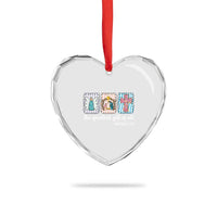 Christian Christmas Heart Crystal Glass Ornament The Greatest Gift Of All Jesus Nativity Scene - Wonder Print Shop