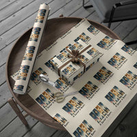 Christian Christmas Wrapping Paper Roll A Savior Is Born Jesus Nativity Scene - Wonder Print Shop