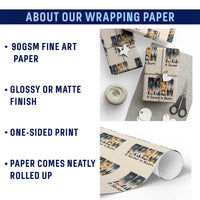 Christian Christmas Wrapping Paper Roll A Savior Is Born Jesus Nativity Scene - Wonder Print Shop